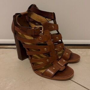 COACH Brown Strappy Women's Sandals